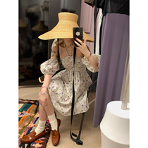 vcruan Axigo Dorota rose halter dress womens 2022 summer new waist all-match skirt