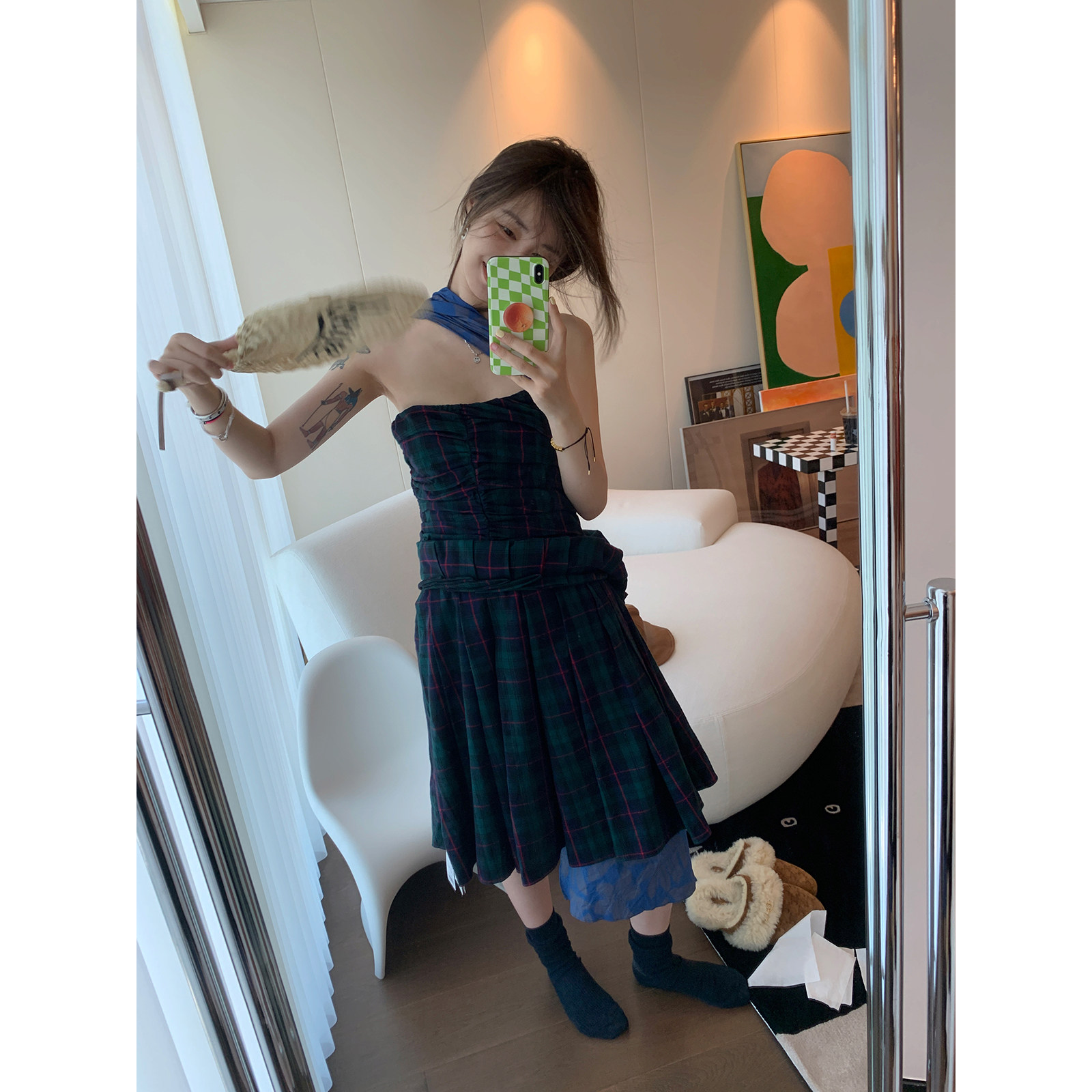 vcruan Axige ccdddgg collection level catwalk strange strange dress women's summer new mid-length skirt