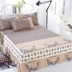 2018 mẫu váy ngủ bằng vải polyester dày 1,5 m 1,8m tăng gấp đôi 2,0 đơn polyester giường đơn đặt giường mới