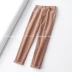 11.3 new retro thời trang quần nhung kẻ sọc quần nữ cao eo hoang dã quần harem mỏng. 4H549568 quần nữ ống rộng Quần Harem