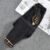 Girls jeans spring and autumn 2021 new autumn fashion foreign fashion Korean version of the childrens pants girls pants