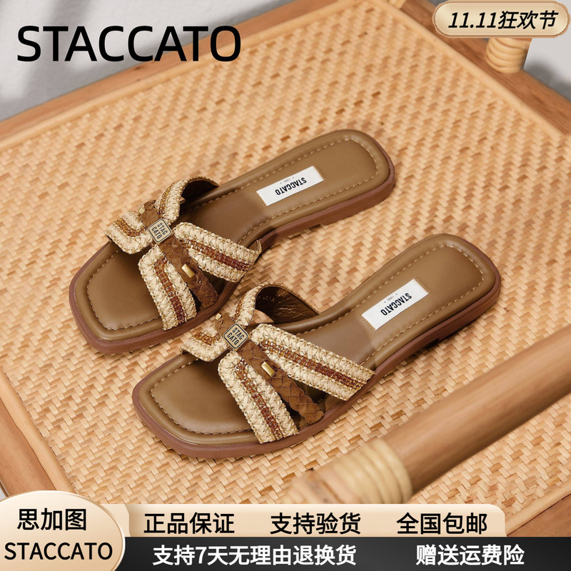 Scatto 2026 Summer New Maya Style Flat Sandals Women's Shoes Eeq48Bt6