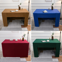 Office conference table cloth exhibition activities thickened hotel conference room table cover thickened suede table mud custom
