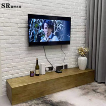 Nordic log benches Home entrance door changing shoes Bench Living Room Personality Creative TV Cabinet Retro Made Old Solid Wood Mound