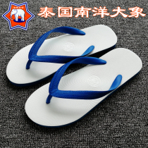 Thailand imported Nanyang big elephant brand natural rubber flip-flops non-slip net infrared crossing South beach sandals