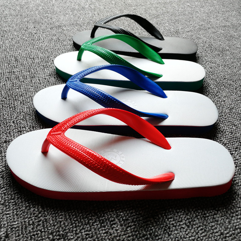 Thai slippers imported Guima rubber herringbone slippers beach slippers for men and women cool and wear and wear ventilation and light