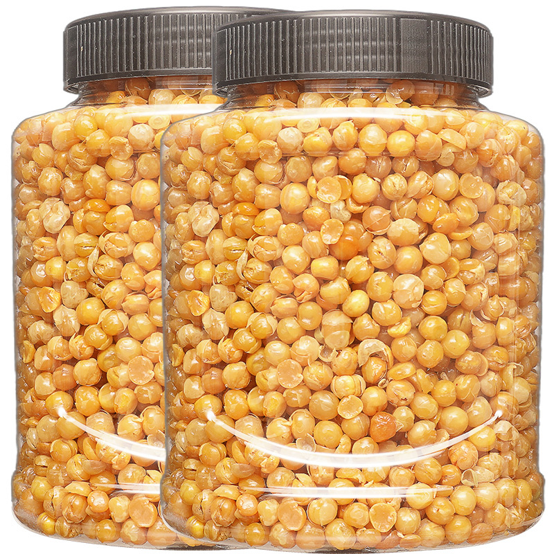 Gold bean fried peas 500g canned beef flavored and crisp snacks with spicy peas and savoury peas for the next year