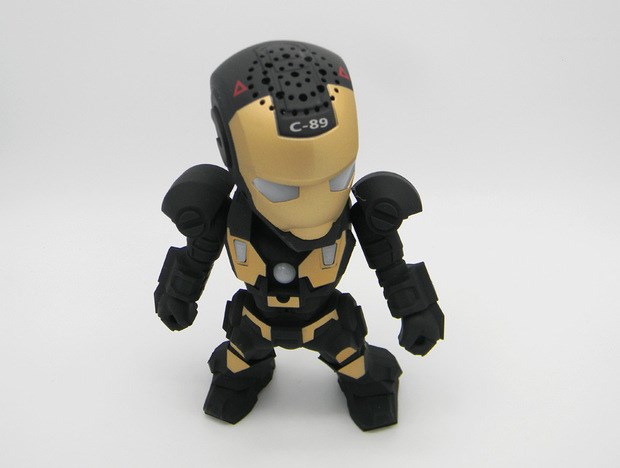 Iron Man Không dây Bluetooth Âm thanh Di động Thẻ mini Loa siêu trầm Marvel Robot Loa Walkman nhỏ - Máy nghe nhạc mp3 may nghe nhac mp3