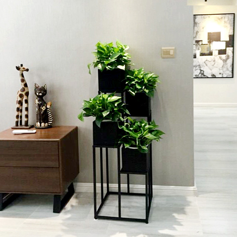 Wrought iron balcony flower stand Garden flower pot stand