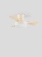 Second-Hand Cream-Style Bedroom Fan Light 2026 New Model Silent Integrated Eye-Protection Variable Frequency Fan Light Restaurant Ceiling Light