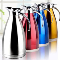 European 304 stainless steel Vacuum Thermos bottle thermos thermos bottle large capacity 2L open kettle cold kettle