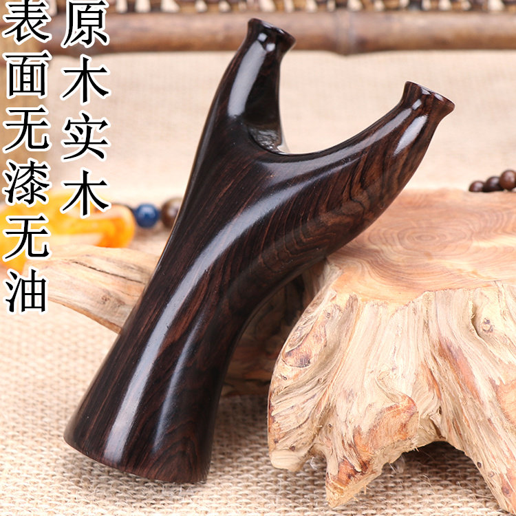 Purple sandalwood slingshot wood wood log flat leather bow recursive precision flying tiger fork handmade slingshot outdoors