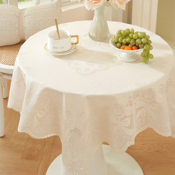 Modern simple waterproof lace pvc small square tablecloth Modern simple waterproof lace pvc small square tablecloth