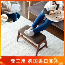  Solid wood foot stool footrest office artifact bench footrest footrest sofa footrest footrest under the table