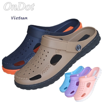 Vietnamese Latex Sandal Shoes Holiday Travel Casual Shoes Comfort Soft Non-slip Beach Shoes Rubber Men And Women Dongle Dongle Shoes