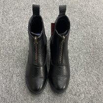 Equestrian short boots soft leather short boots riding boots cowhide non-slip breathable riding boots obstacle competition riding boots