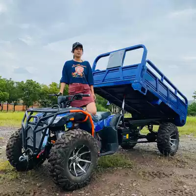 250-350cc four-wheel drive ATV four-wheel drive big bull with bucket motorcycle axle drive all-terrain cargo box agricultural vehicle