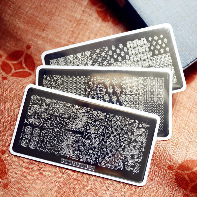 Mi Siyun Original Design Nail Art Stamping Plate Chinese Pattern Series Warring States, Han and Jin Dynasties No. 38-40 High-Precision Template