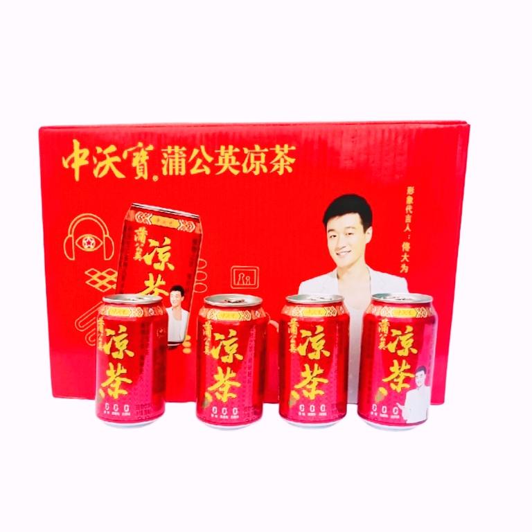 Zhongwo 2 Dandelion Herbal Tea 310ml*20 Cans Herbal Cooling Beverage Shipped in Bulk Zhongwo 2 Dandelion Herbal Tea 310ml*20 Cans Herbal Cooling Beverage Shipped in Bulk