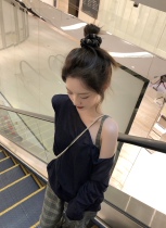 THEHANDLE honey pomelo autumn thin sweet Tencel long-sleeved blouse blouse women wear artifact