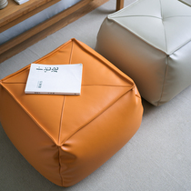 Futon seat on the floor cushion living room Japanese tatami porch shoe stool leather padded lazy cushion