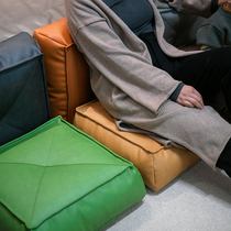 Leather futon Japanese-style floor cushion Lazy cushion thickened tatami mat Nordic bay window sitting Pier free of disassembly