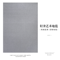 Modern minimalist light extravagant carpets imported wool living room pure color grey bedroom bed front blanket large area customizable