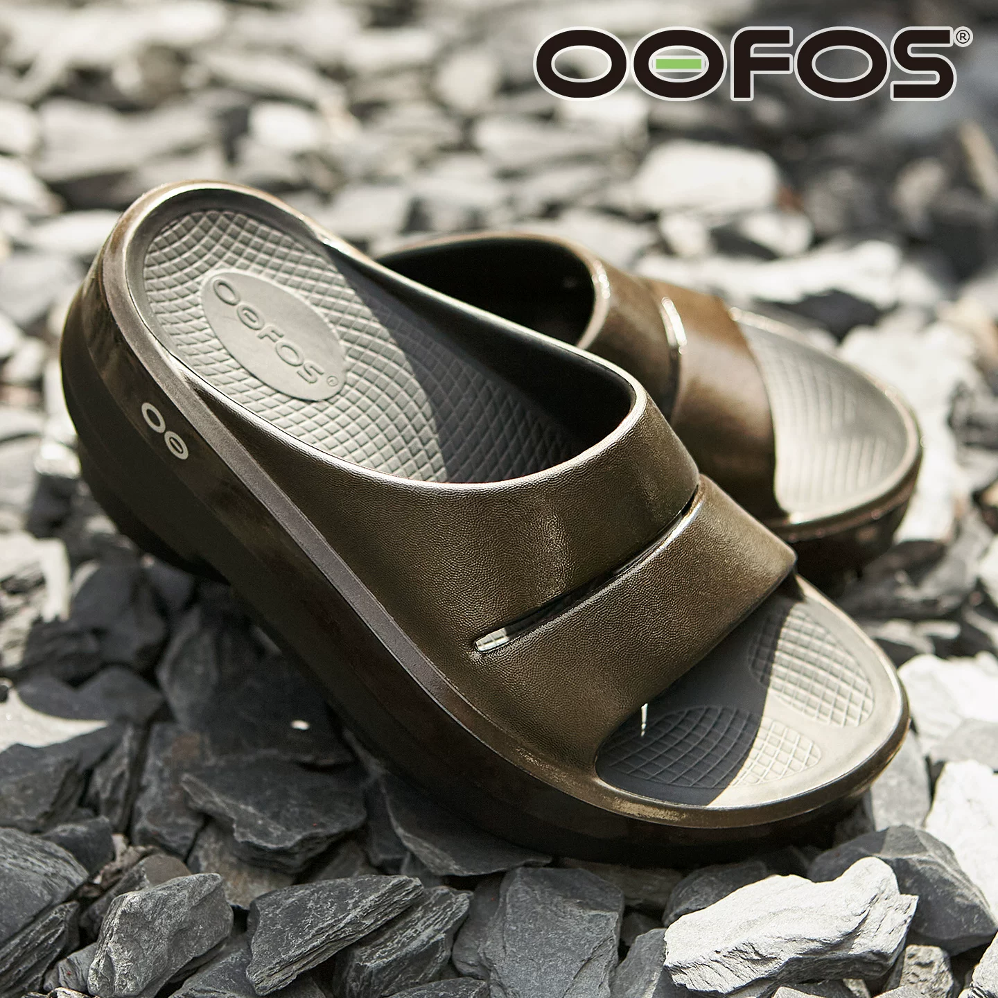 Тапочки для пляжа с амортизатором OOFOS, отдых, шлепанцы