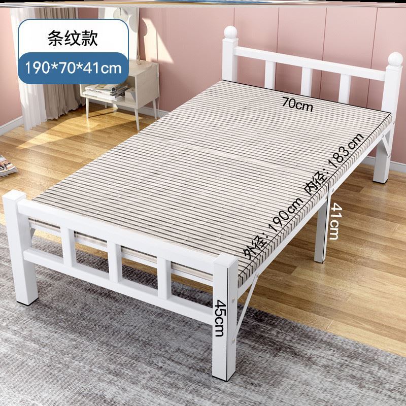1 m 2 - bed study room 1m1 2 m household folding single bed for adult household rental site