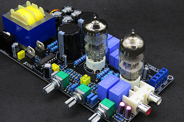 6N3 Gall stone mixed finished product 12V DC boost low frequency car desktop vacuum tube amplifier gall machine
