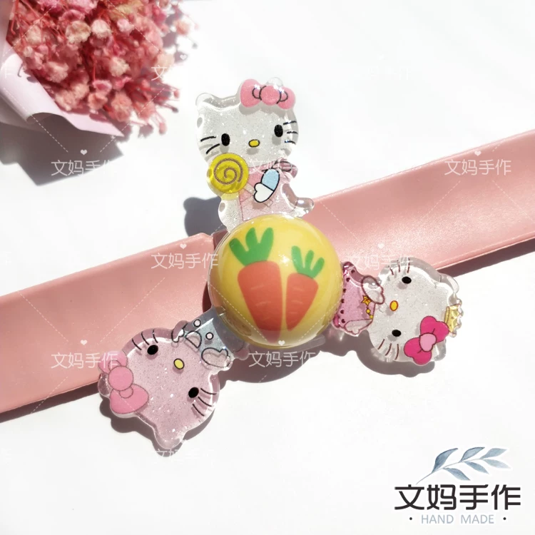 Hello Kitty, вращающаяся детская игрушка, браслет