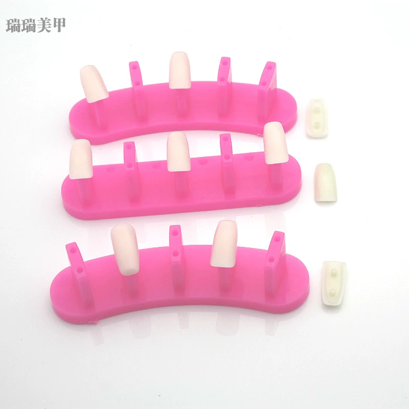 Dụng cụ làm móng Hoa sen Khối thực hành Một miếng nhựa tròn cơ sở Nail Ba Lan Keo màu Thẻ màu Hiển thị màu máy mài móng