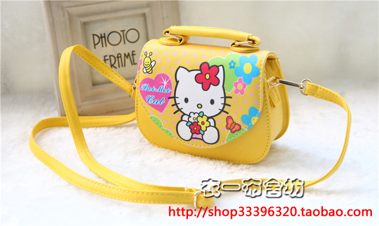 Childrens Bag Birthday Gift dễ thương KT Cát Cô gái Túi xách công chúa nghiêng Bag đúp.