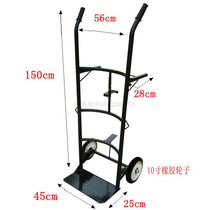 Oil barrel truck high speed train driver iron barrel dumping trolley plastic barrel round barrel Songxu dumping oil barrel