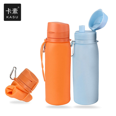 户外硅胶水壶健身运动水杯750ml