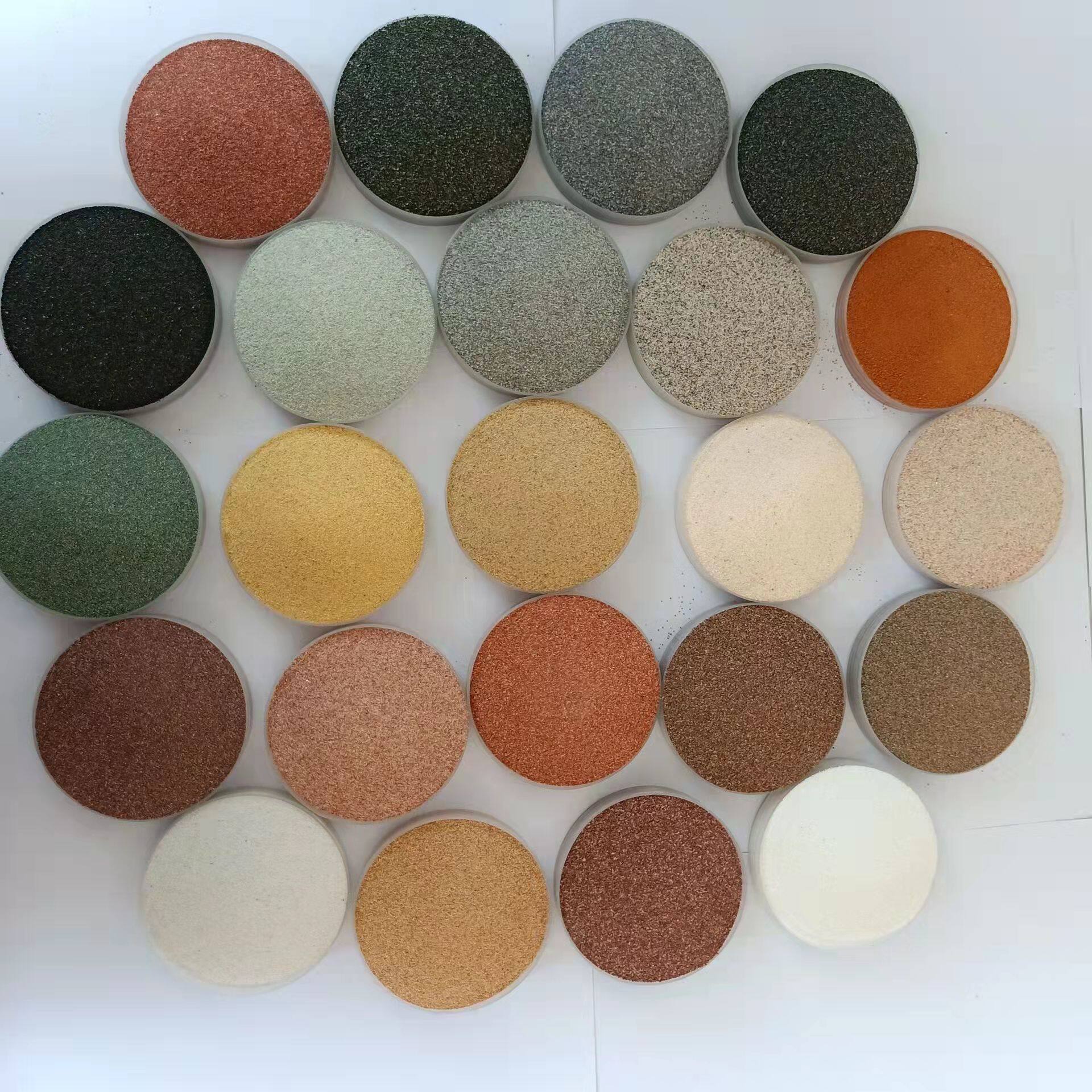 Natural colored sand permeable floor brick exterior wall real stone paint coating PC brick imitation stone paint primary color sand epoxy floor quartz sand
