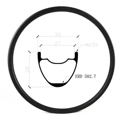 29 inch mountaineering bicycle carbon fiber rim XCTrail standard 28mm high 32mm wide MS29T-05