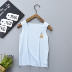 Childrens vestwith hoàn toàn thoải mái trong lớn bông màu tay áo ngắn mùa hè da mỏng T-shirt. 