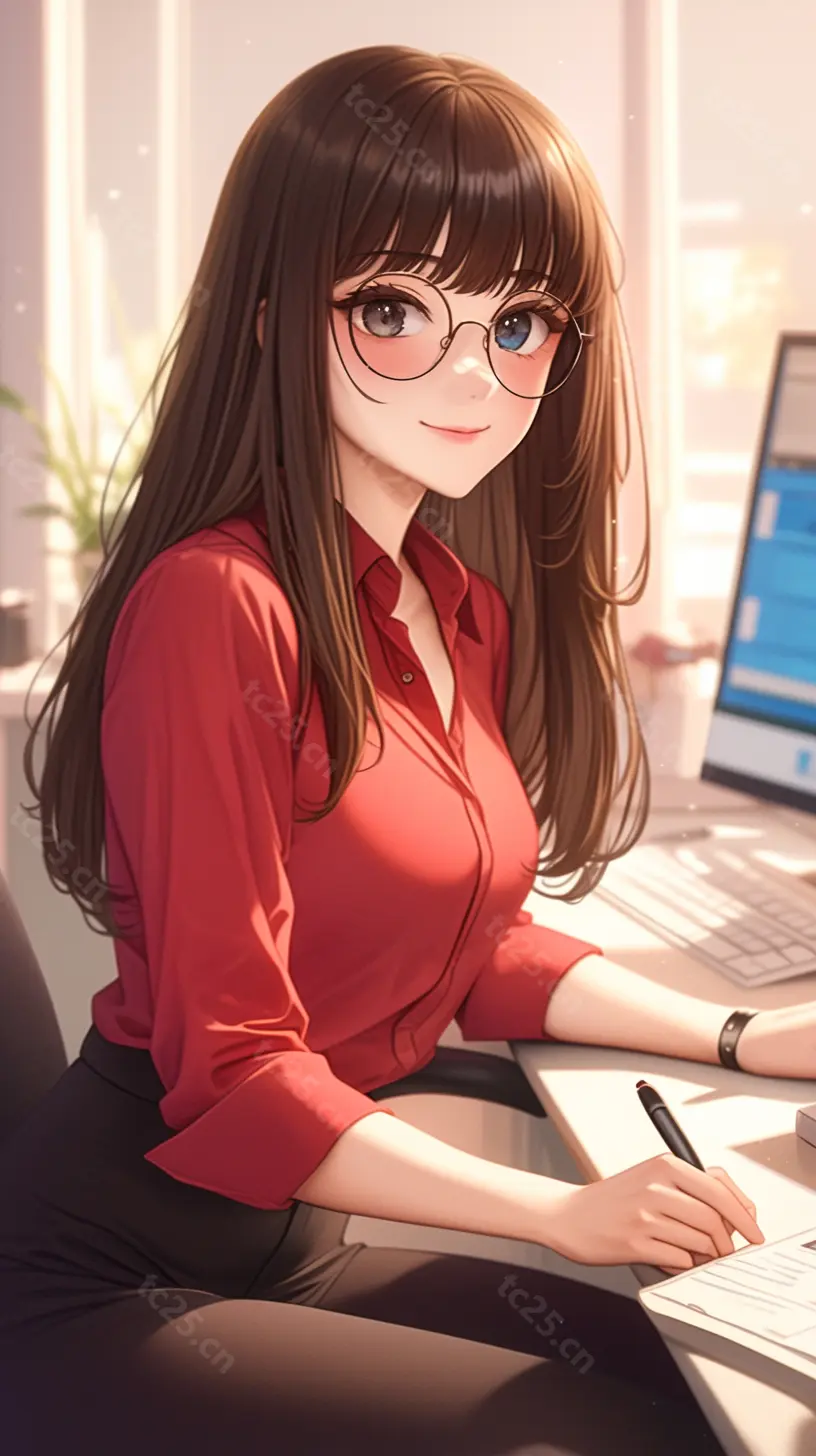 图片[2]-办公室女性肖像midjounney提示词、stable-diffusion-porm-天城私塾