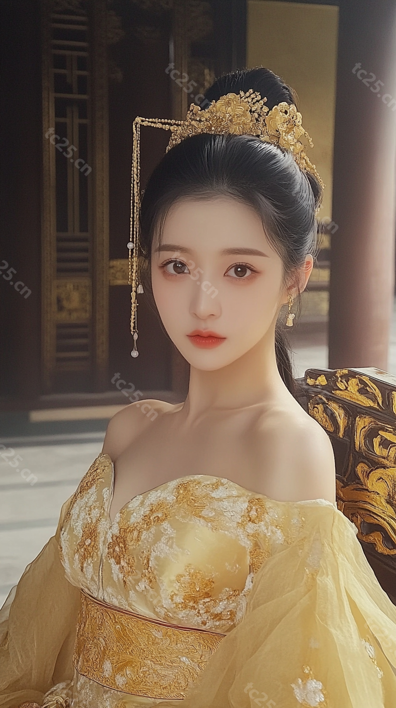 图片[1]-星海航船上金妆少女midjounney提示词、stable-diffusion-pormpt-天城私塾