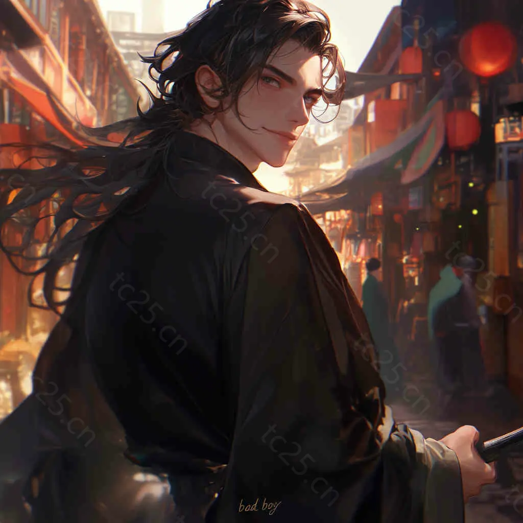 图片[21]-古风市集的神秘刀客midjounney提示词、stable-diffusion-pormpt-天城私塾