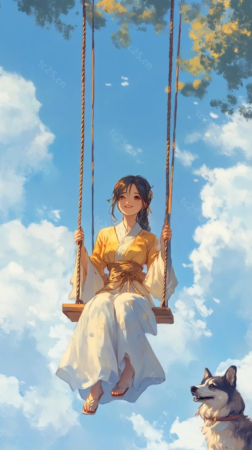 图片[7]-汉服少女的秋千梦midjounney提示词、stable-diffusion-pormpt-天城私塾