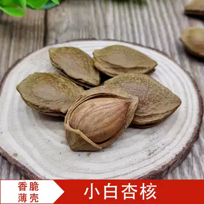 Xinjiang specialty apricot kernel opening small ginkgo small white apricot with Shell apricot kernel almond fried nuts Snack 500g