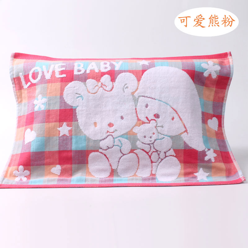 Miễn phí vận chuyển gạc dày gối cartoon gấu con bông của bao gồm một chú thỏ mềm thở - Khăn gối vỏ gối đẹp