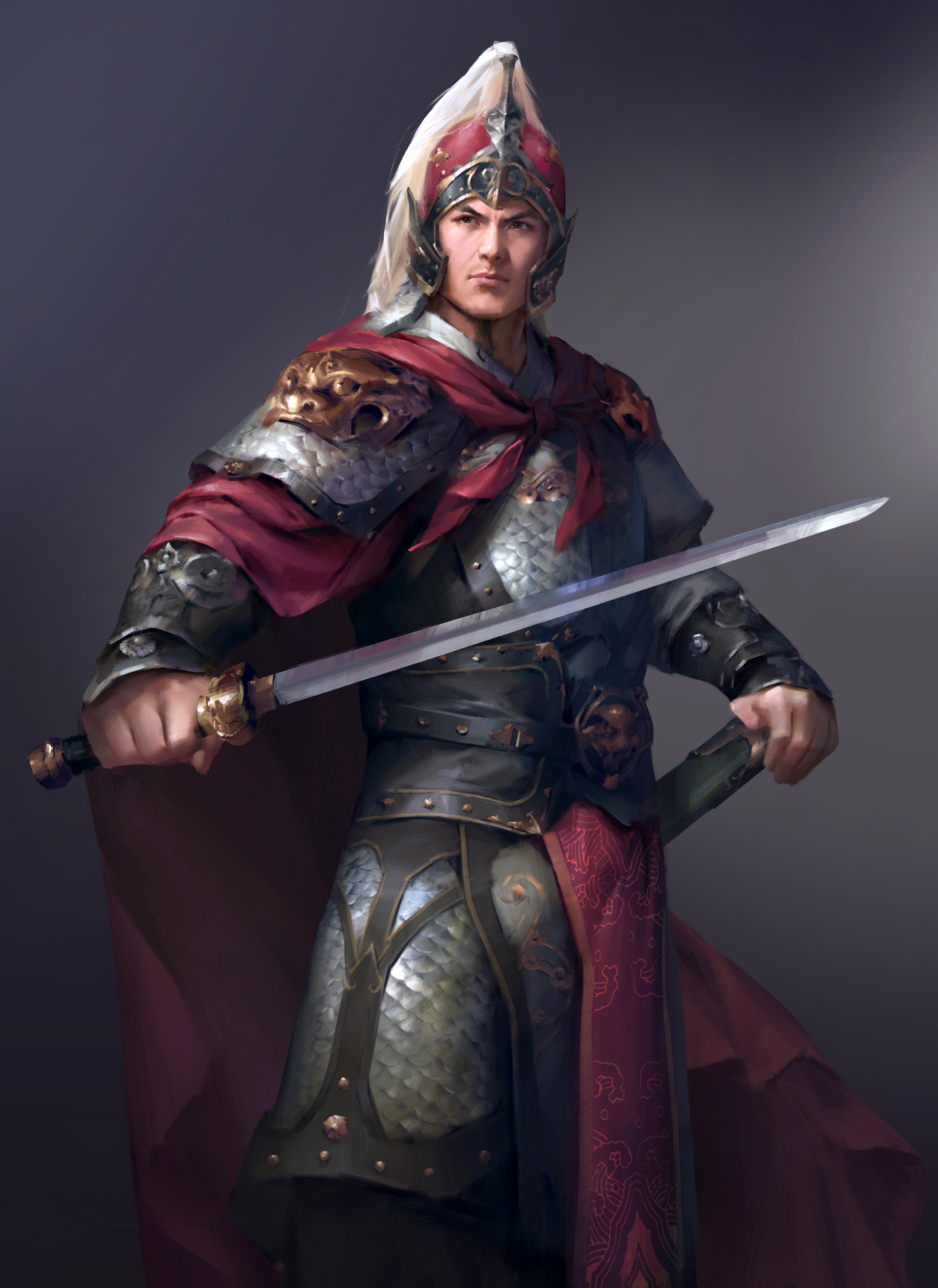 图片[15] - 【武侠风角色】张禄落笔成器PS板绘厚涂CG课程教程中国风古风男性 - 宋马