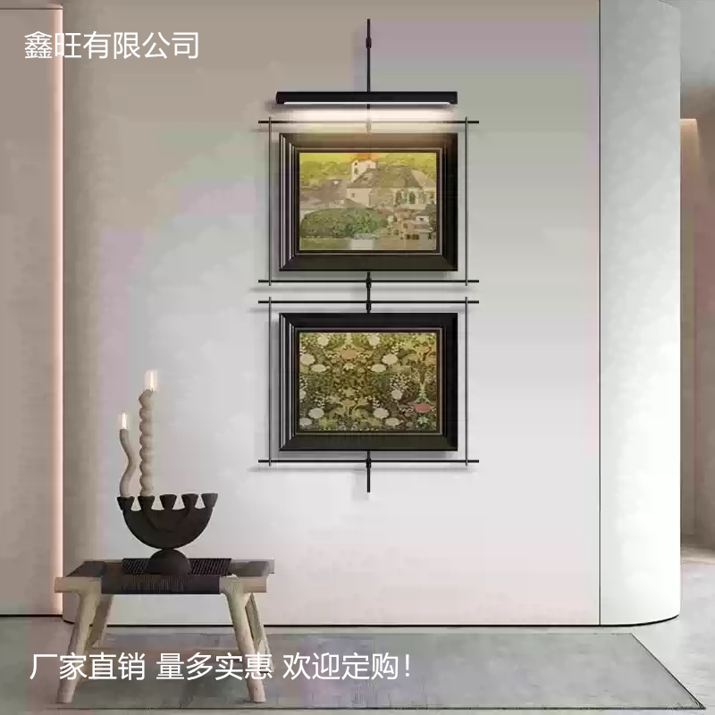 Metal Iron Art Hanging Rod Painting, Antique Style, Retro Style, Three-Dimensional Installation Painting for Entrance Hall, High-End Hanging Painting for Hotel and Restaurant