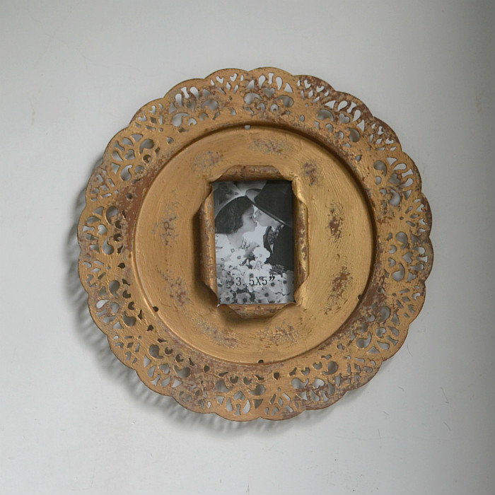 Antique Iron Lace Decorative Photo Frame Wall Decoration