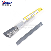 Small knife blade 45 degree blade Utility knife blade (10 pieces)Small Xinwei Electronics