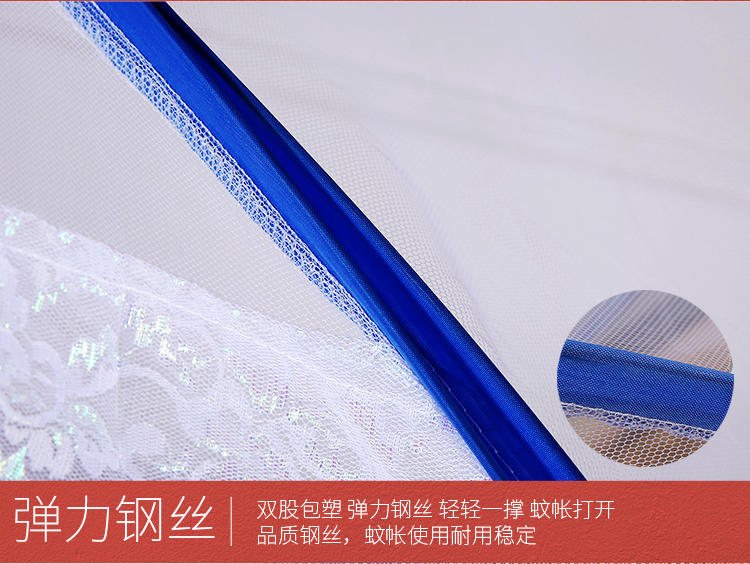 Ký túc xá giường lưới lan rộng 1,2 m 0,9 1,5 Hình Giường 1m dây kéo yurt cài đặt miễn phí - Lưới chống muỗi màn ngủ gấp gọn