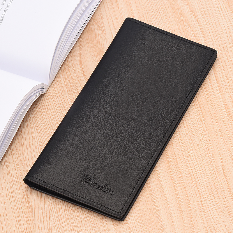 Men's wallet long version of ultra-thin youth simple wallet Korean version of the multi-card student soft wallet bill clip tide